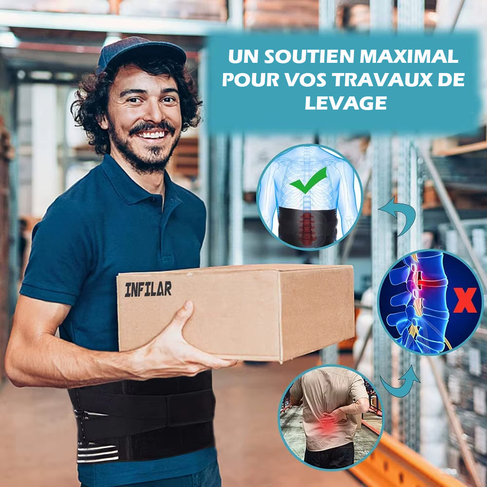 Attelle dorsale pour les douleurs lombaires